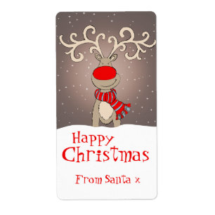Weihnachtsgeschenk beschriftet Grau