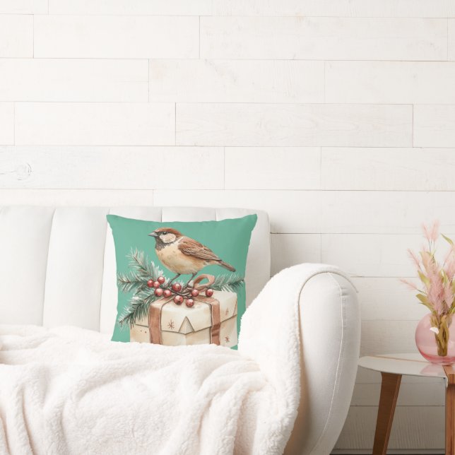 Weihnachtsgeschenk Bird Kissen (Liege)