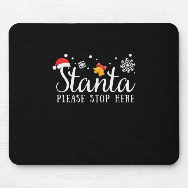 Weihnachtsgeschenk bitte hier anhalten mousepad (Vorne)