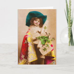 Weihnachtsgeschenk Cape Clover Girl Weihnachtskart Feiertagskarte