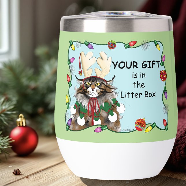 Weihnachtsgeschenk Cat Green Funny (Von Creator hochgeladen)