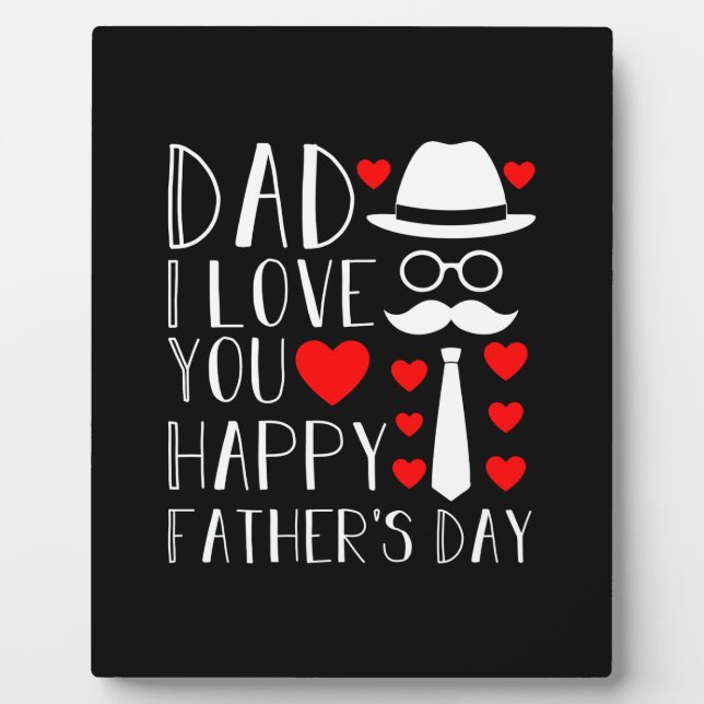 Weihnachtsgeschenk | Daddy I Liebe You Fotoplatte (Vorderseite)