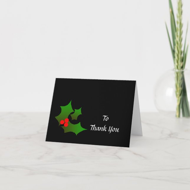 Weihnachtsgeschenk Dankeschön Dankeskarte (Vorderseite)