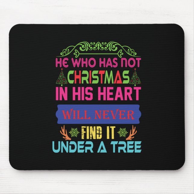Weihnachtsgeschenk, der nicht Weihnachten Mousepad (Vorne)