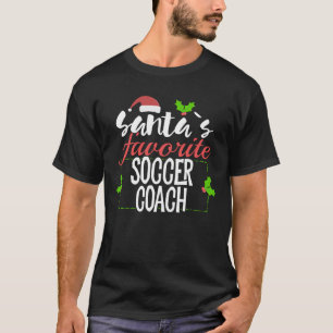 Weihnachtsgeschenk des Funny Santa's Lieblingssocc T-Shirt