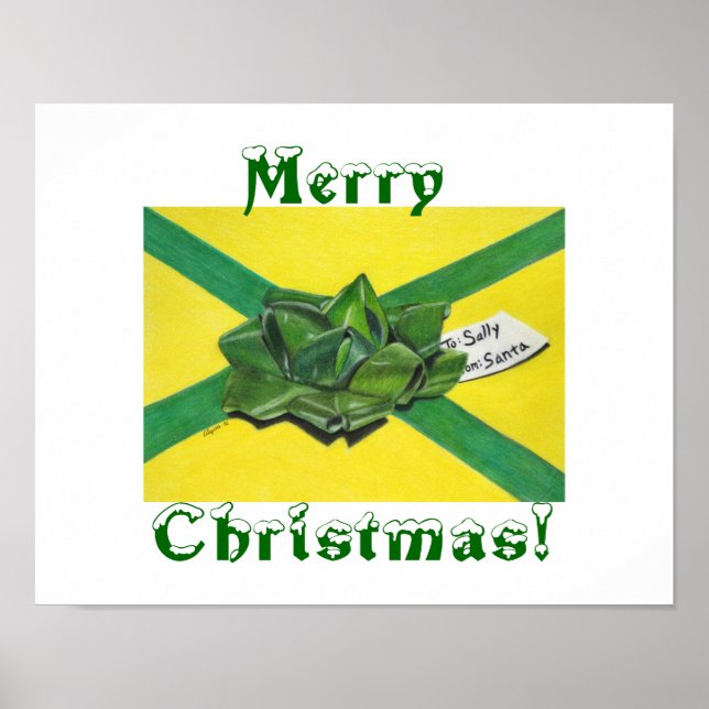 Weihnachtsgeschenk drucken poster (Vorne)