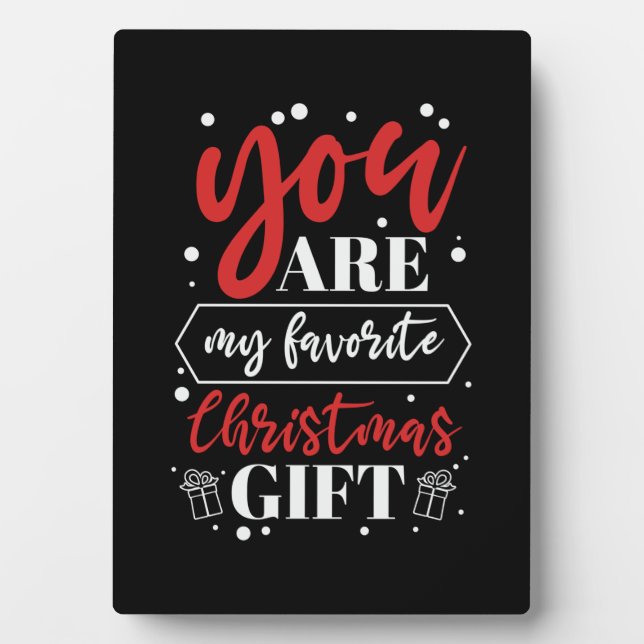 Weihnachtsgeschenk - Du bist mein liebstes Weihnac Fotoplatte (Vorderseite)