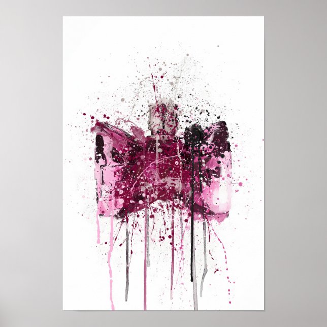 Weihnachtsgeschenk Duftflasche 'Bow' Poster (Vorne)