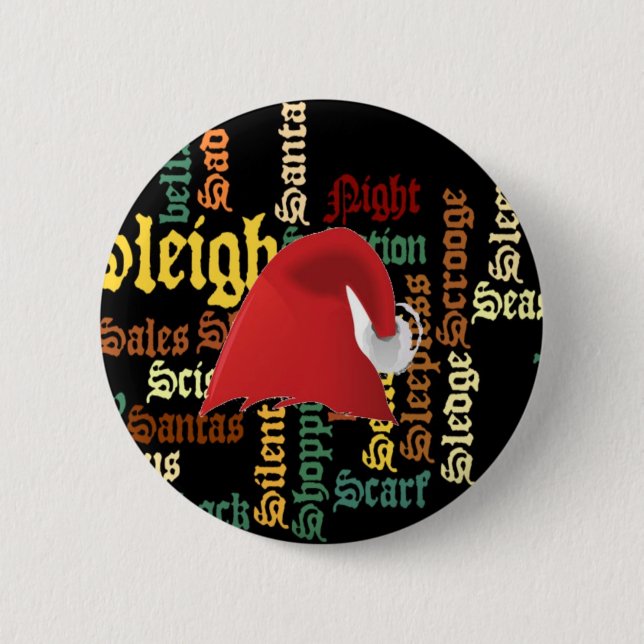 Weihnachtsgeschenk Einen schönen Tag & eine besser Button (Vorderseite)