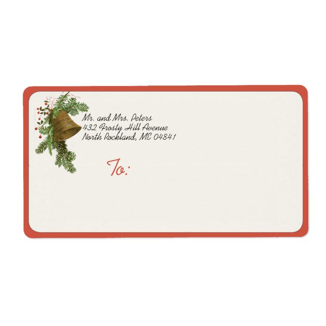 Weihnachtsgeschenk (Evergreen) - Weihnachtsmarke (Vorne)