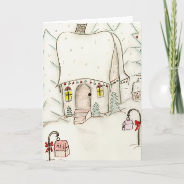 Weihnachtsgeschenk Feiertagskarte (Vorderseite)