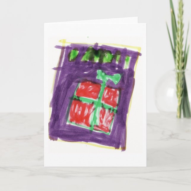 Weihnachtsgeschenk Feiertagskarte (Vorderseite)