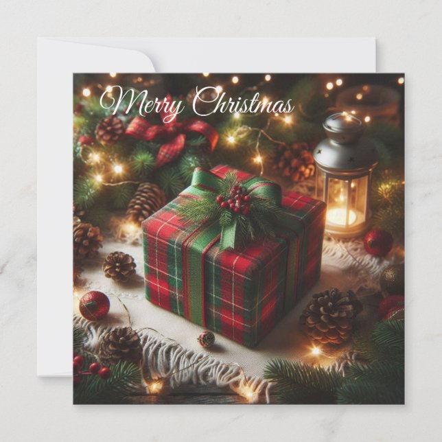 Weihnachtsgeschenk Feiertagskarte (Vorderseite)