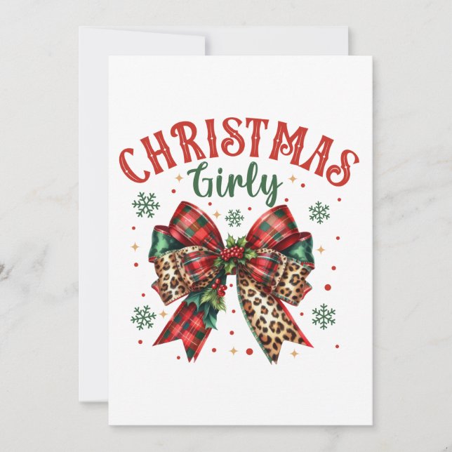 Weihnachtsgeschenk Feiertagskarte (Vorderseite)