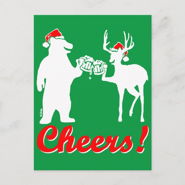 Weihnachtsgeschenk ! feiertagspostkarte (Vorderseite)