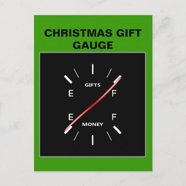 Weihnachtsgeschenk Feiertagspostkarte (Vorderseite)