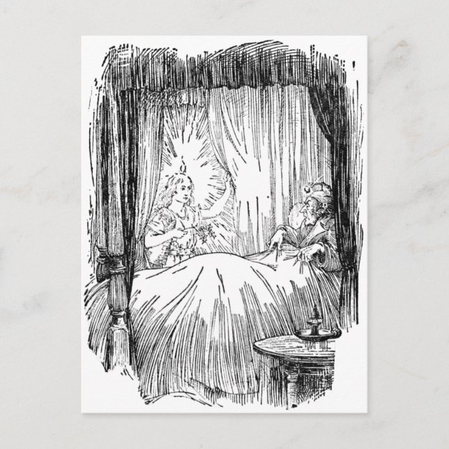 Weihnachtsgeschenk Feiertagspostkarte (Vorderseite)