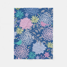 Weihnachtsgeschenk Floral 60. Geburtstag Fleecedecke