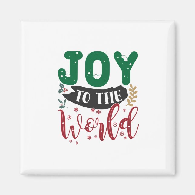 Weihnachtsgeschenk | Freude an der Welt Magnet (Vorne)