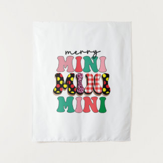 Weihnachtsgeschenk Frohe Mimi Wandteppich