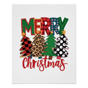 Weihnachtsgeschenk Frohe Weihnachten Poster