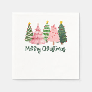 Weihnachtsgeschenk Frohe Weihnachtsbaum Serviette
