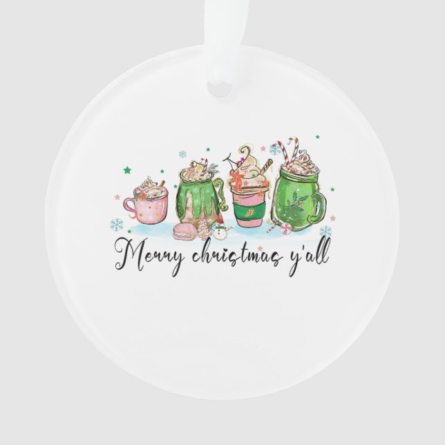 Weihnachtsgeschenk Frohe Weihnachtszeit Ornament (Vorderseite)