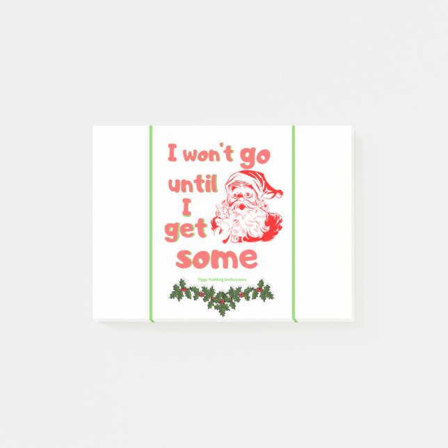 Weihnachtsgeschenk Funny Novelty Design Weihnachte Post-it Klebezettel (Vorderseite)