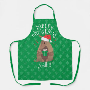 Weihnachtsgeschenk für Armadillo Texas Schürze