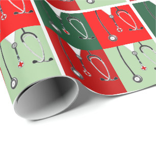 Weihnachtsgeschenk für Ärzte Geschenkpapier
