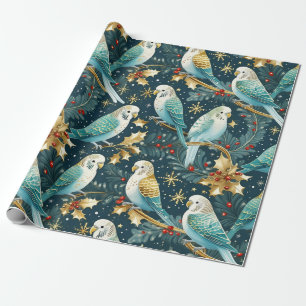 Weihnachtsgeschenk für Budgie Geschenkpapier