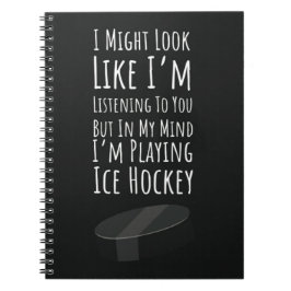 Weihnachtsgeschenk für das Hockey-Spieler-Sporttea Notizblock