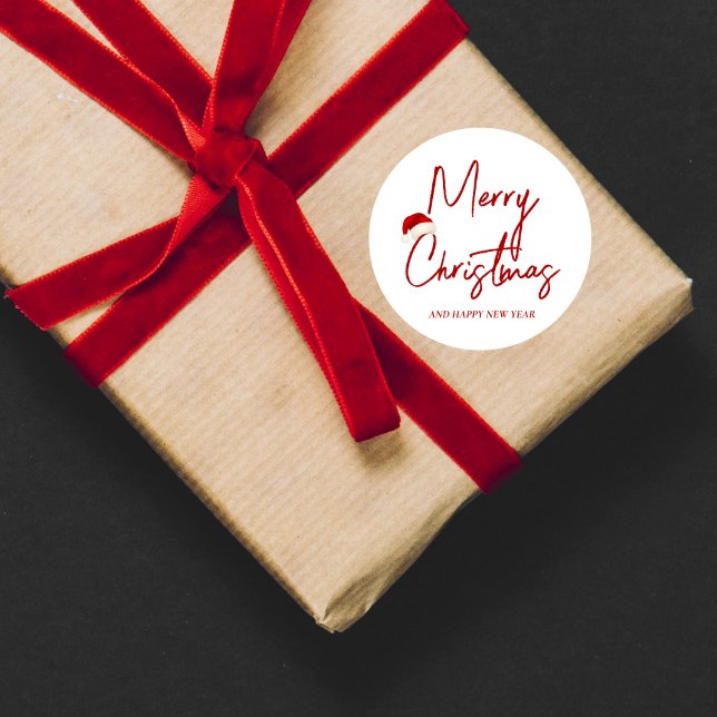 Weihnachtsgeschenk für das neue Jahr Runder Aufkleber (Von Creator hochgeladen)