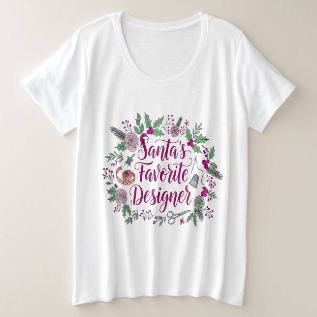 Weihnachtsgeschenk für den Weihnachtsmann Große Größe T-Shirt (Design vorne)