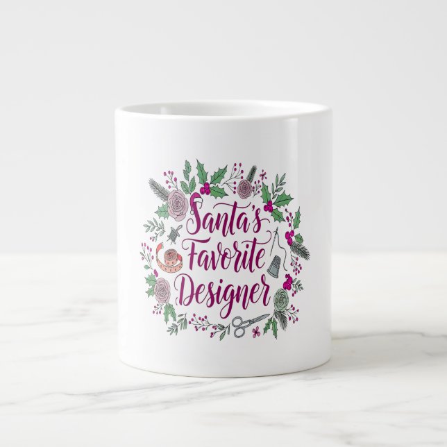 Weihnachtsgeschenk für den Weihnachtsmann Jumbo-Tasse (Vorderseite)