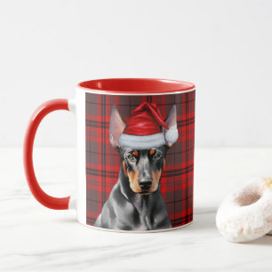 Weihnachtsgeschenk für Dobermann-Liebhaber im rote Tasse