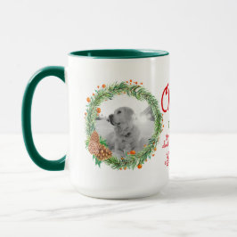 Weihnachtsgeschenk für DOG-MAMA oder VATER 2 FOTOS Tasse
