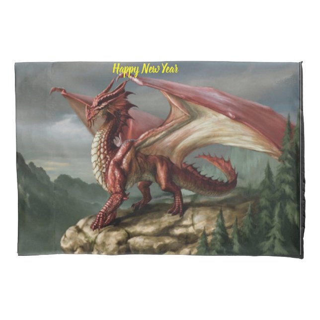 Weihnachtsgeschenk für Drachenpilze Kissenbezug (Vorderseite)