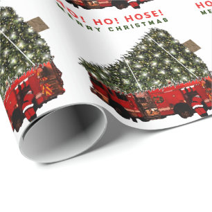 Weihnachtsgeschenk für Feuerwehrmann Geschenkpapier