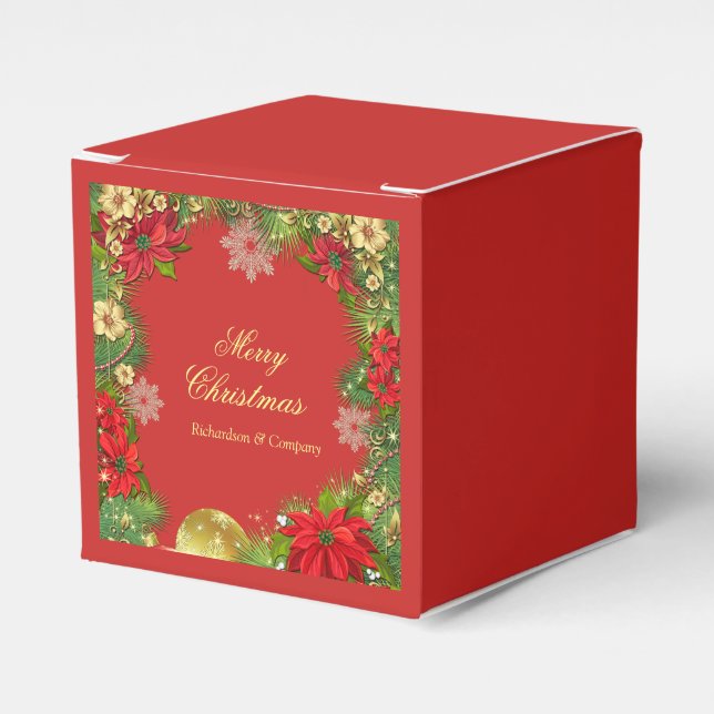 Weihnachtsgeschenk für Firmen-Party Geschenkschachtel (Vorderseite)