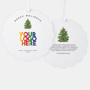 Weihnachtsgeschenk für Firmenfeiern Ornament Karte