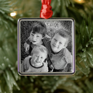 Weihnachtsgeschenk für Fotos individuell anpassbar Ornament Aus Metall