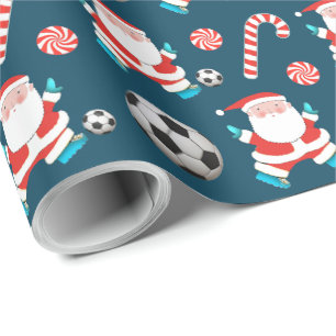 Weihnachtsgeschenk für Fußball Geschenkpapier