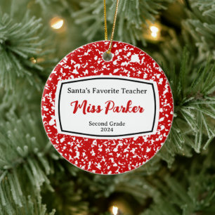 Weihnachtsgeschenk für Kompositionslehrer Keramik Ornament