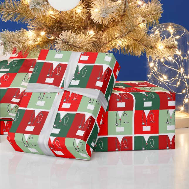 Weihnachtsgeschenk für Krankenschwester Geschenkpapier (Feiertage)