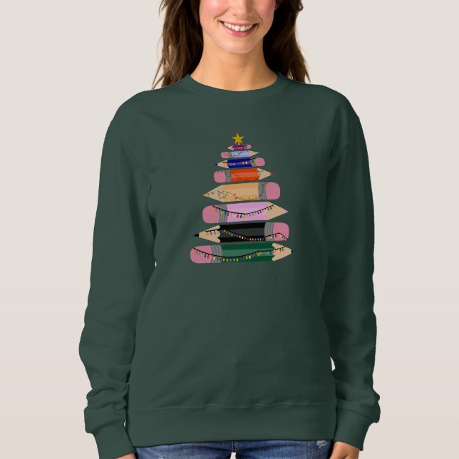 Weihnachtsgeschenk für Lehrer, Pen Frohe Weihnacht Sweatshirt (Vorderseite)