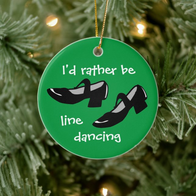 Weihnachtsgeschenk für Line Dancer, den ich eher t Keramik Ornament (Baum)