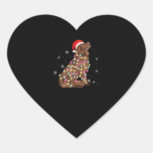 Weihnachtsgeschenk für Neufundländer lustiger H Herz-Aufkleber