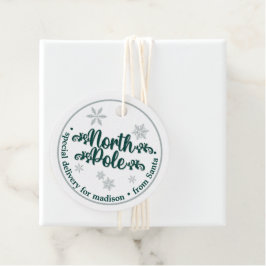 Weihnachtsgeschenk für Nordpol Geschenkanhänger