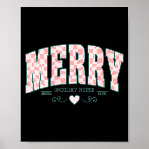 Weihnachtsgeschenk für Onkologie-Krankenschwester Poster